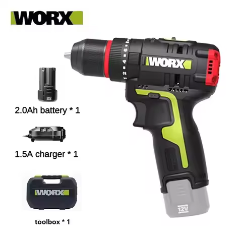 WORX WU131X Cordless Impact Drill 40Nm 27000bpm 1800rpm Brushless Motor Electric Drill Screwdriver R