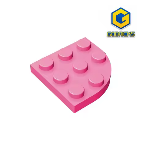 Gobricks GDS-570 Plate, Round Corner 3 x 3 compatible with lego 30357 pieces of children's DIY Educa