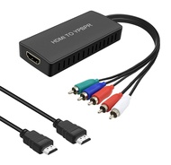 HDMI to Component Converter HDMI to YPbPr Adapter Converter 1080P HDMI to RGB Converter for PC, Xbox