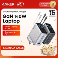 140W USB-C Charger, Anker Portable Charger, 4-Port Multi-Device Fast Charging, Advanced GaN Power Ad