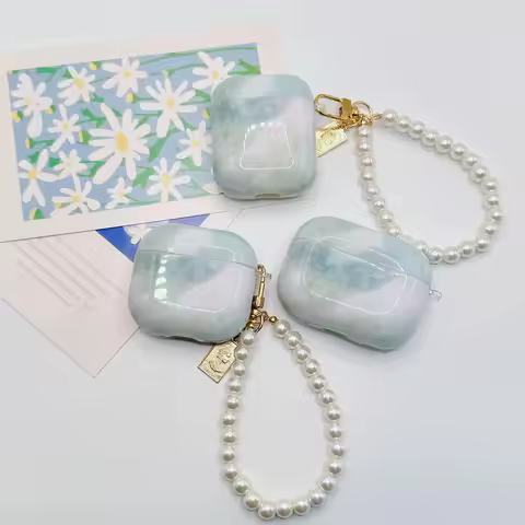 Marble Wireless Bluetooth case for AirPods1/2 AirPods 4 AirPods pro and pro2 tpu marble grain earpho