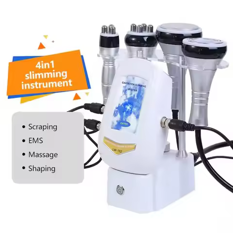 NEW 40K 4-in-1 Ultrasonic Body Shaping Instrument Beauty Massage Negative Pressure Slimming Facial C