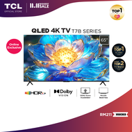 TCL 65" QLED 4K Google TV with 120Hz Game Accelerator Dolby Vision Atmos HDR 10+  65T7B