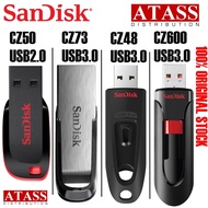 SANDISK PENDRIVE Cruzer Blade CZ50/CZ48/CZ600/CZ73 16GB/32GB/64GB/128GB Flash Drive/Pendrive. LIKE K