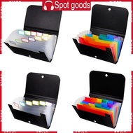 WIN Multi-layer File Wallet PP Receipt Folder Financial Bills Organizer A6 Pockets
