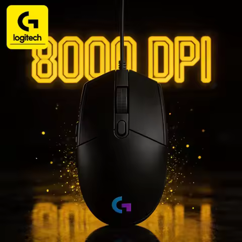 Logitech G203/G102 LIGHTSYNC gaming mouse, 8000 DPI sensor, RGB synchronized lighting effect