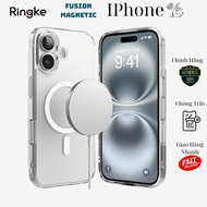 Ốp lưng trong suốt chống ố vàng sạc từ tính RINGKE Fusion Magnetic cho Iphone 16 Promax/ 16 pro/ 16