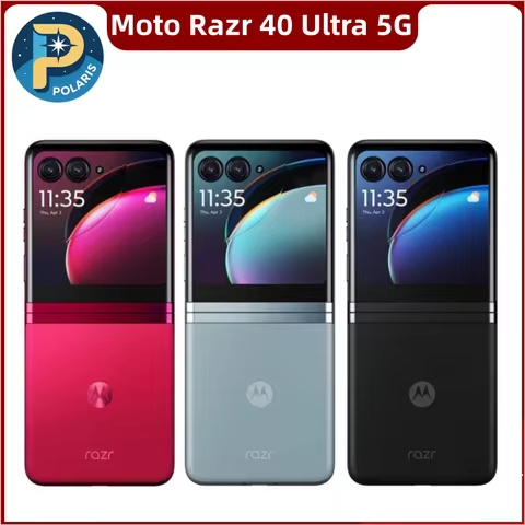 Original Motorola Moto Razr 40 Ultra 5G XT2321 (2023) 8GB+256GB ROM 1 Sim+1 eSim Virtually New Unloc