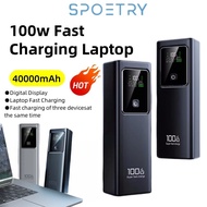 SPOETRY 100W Laptop Power Bank Super Fast Charge 40000mah Portable Powerbanks with LED Display