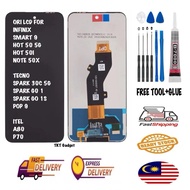 ORI LCD FOR INFINIX SMART 9/HOT 50 5G/HOT 50I/NOTE 50X/TECNO SPARK 30C 5G/SPARK G0 1/SPARK GO 1S/POP