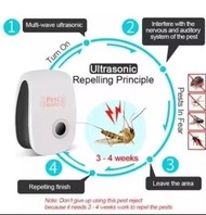 全新壁插式超音波電動驅蟲器老鼠螞蟻蟑螂驅蟲器  sesckp New Wall Plug Ultrasonic Electric Pest Repeller Mice Ants Cockroach B