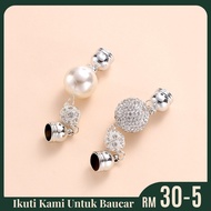 🧲Bross Magnet Hijab Tudung Shawl Scarf Pin Clasp Kancing Baju Kurung Kebaya Kerongsang Aksesori Wani