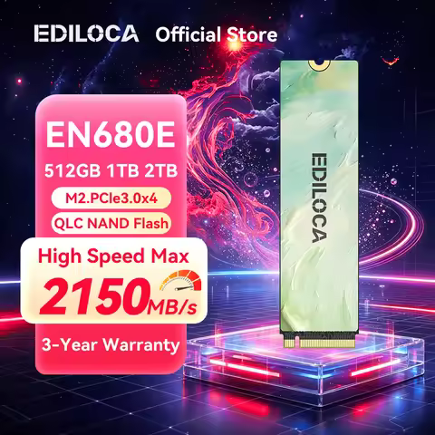 Ediloca EN680E SSD PCIe3.0x4 NVMe M.2 2280 2150MB/s QLC Dynamic SLC Cache Internal Solid State Drive