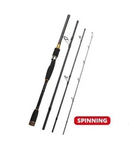 Mavllos Portable Carbon Fishing Rod 2.1m 2.4m 2.7m Lure Weight 10-25g 4 Sections Fast Action 12-25LB