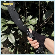 Black Sharp Folding Sickle Scythe Brush Cutter with Sheath