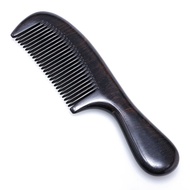 Black Ebony Comb African Ebony Whole Wood Comb Fine Tooth Comb Hair Care Non-Damaging Solid Wood Bla