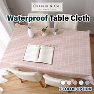 [1PC] Curtain & Co. Waterproof Table Cloth Lapik Meja Alas Meja Makan Table Cover Coffee Oil Resista