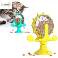 CAUSI Slow Feeder, 360° Rotating Interactive Cat Treats Dispenser Toy,  Rotatable Wheel Improve IQ D