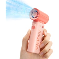 JISULIFE Portable Handheld Fan Life9, Turbo Power High Speed Air [18H Max Cooling Time], 5 Gear Wind