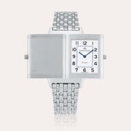 Jaeger-LeCoultre Reference 250.8.86 Reverso | A stainless steel rectangular reversible wristwatch wi