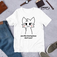 Oversized T Shirt Man Boykisser Meme  Funny Furry Meme Shirt Femboy Shirt Bisexual LGBTQ Pride Weeb 