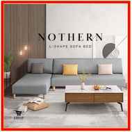 Home Modern Sofa 3 Seater & 4 Seater L Shaped Sofas with Solid Wood Leg | Sofa 3 Seater L Shaped Sof