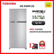 Toshiba Fridge Inverter GR-A66M (S) 661L 5 Star EE Rating Refrigerator Peti Sejuk