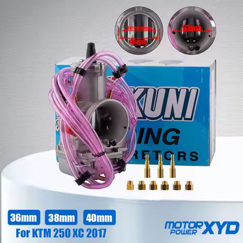 For MIKUNI TMX36 TMX38 TMX40 36mm 38mm 40mm 2T Stroke Moto 200-350cc For KTM 250 XC 2017 2 Stroke En
