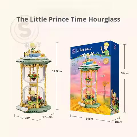 The Little Prince Time Hourglass 80th Anniversary Building Blocks Puzzle Assembly Model Toys Childre