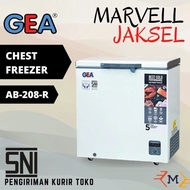 Chest Freezer Gea Ab-208 Freezer Box Ab208 200 Liter
