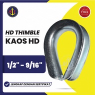 HD G414 T-SHIRT 1 2 inch - 9/ 16 inch CAUSAN THIMBLE ELECTRO GALVANIZED/