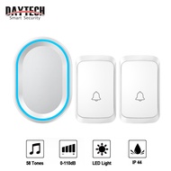 [FREESHIPPING]DAYTECH Wireless Doorbell DB10 Door Bell Waterproof IP44 300M Range 4 Volume 58 Tones 