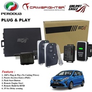 CRIMEFIGHTER CF-8086K 1 Way PKE Push Start ALZA & VIVA Plug  Play Car Alarm