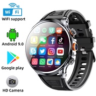 Original 4G/5G SIM Android Smart Watch Phone Android 10.0 5MP Camera GPS 128G ROM Steel Strap WiFi C