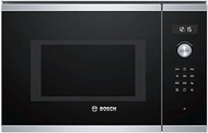 Bosch BEL554MS0K 38 cm Built In Stainless steel Microwave Oven with Grill function 38cm height, 13amp connection