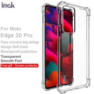 摩托羅拉 MOTO Edge 20 Pro --- IMAK 全包防摔軟套-氣囊版 (四角加厚 TPU) 透明 手機軟套 保護殼 +送 透明保護膜 Mon貼 Shock-Resistant Case 