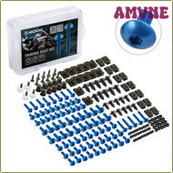 AMVNE สกรูตัวน็อตสลักเกลียวโครงภายนอก253ชิ้นสำหรับ R3 R1ของยามาฮ่า YZF FZ07 R6S R6 750R R25 FZ1 FZ6 