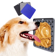 Silicone Pet Licking Mat with Suction Cup, Slow Food Mat, Dog Licking Mat, Three-Piece Set with Suct