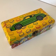 wooden box Sweet Drive, Porsche 911, green car, handmade art, home decor, design