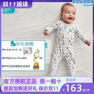 授權Lovetodream嬰兒長袖連身睡袋寶寶哈衣啪啪服兒童新生包臀衣