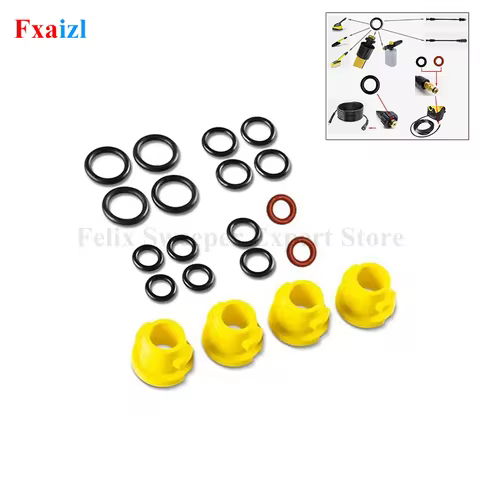 O-Ring Set For Karcher K2 K3 K4 K5 K6 K7 Lance Hose Nozzle Seal 2.640-729.0 Rubber O-Ring Pressure W