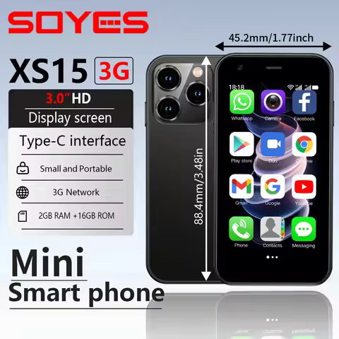 SOYES XS15 Mini Smartphone 3.0 Inch Display 2GB RAM 16GB ROM Dual SIM Standby Play Store 3G Little S