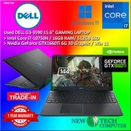 #DG132 USED DELL G3-3590 Gaming Laptop G3-3590 intel i7-10750H 16GB 512GB SSD NVIDIA GTX1660TI 6GB F