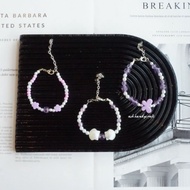 [GMMK147] 1Pcs - Purple Bead Bracelet with Premium mote Combination
