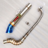 1set Big Elbow pipe open Daeng/AUN Exhaust Muffler for Wave 100/110/115 Xrm 110 Wave 125 inlet pipe 51mm
