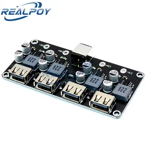 4 Channel Usb QC3.0 Qc2.0 Dc-Dc Buck Converter Charging Step Down Module 6-32V 9V 12V 24V To Fast Qu