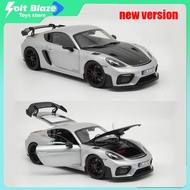 Norev 1/18 Porsche Cayman GT4 RS 718 Convertible Full-Opening DieCast Car Model Simulation alloy col