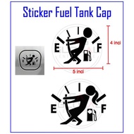 Sticker Fuel Tank Cap Pelekat Penutup Minyak Car Decals Custom MYVI AXIA ALZA SAGA EXORA PROTON PERO
