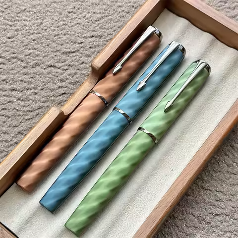 Gorgeous Hongdian A9 Aluminum Alloy Converter Fountain Pen NO.42 Large Nib with Ebonite Feed Low Ink