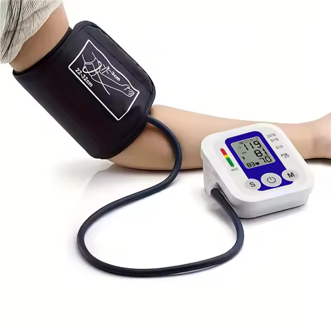 Upper Arm Blood Pressure Monitor Automatic Cuff Tonometer Digital Tensiometer Blood Pressure Meter H